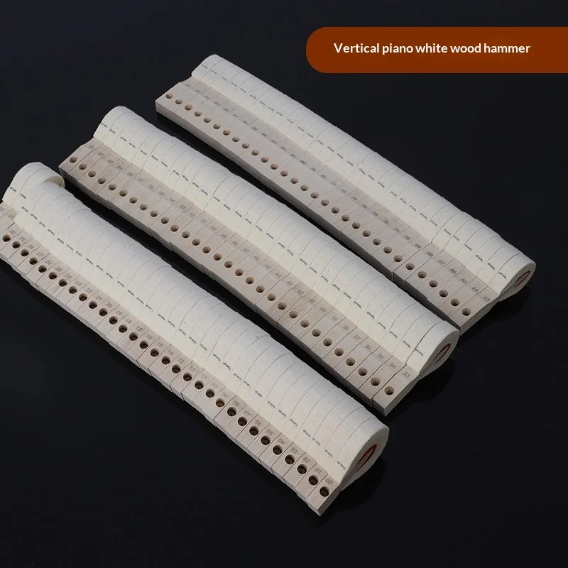 Piano White Wood Red Core Hammer, Triangle Felt Hammer Head, Vertical String Striking Machine, Piano Tuning Tool Accessories