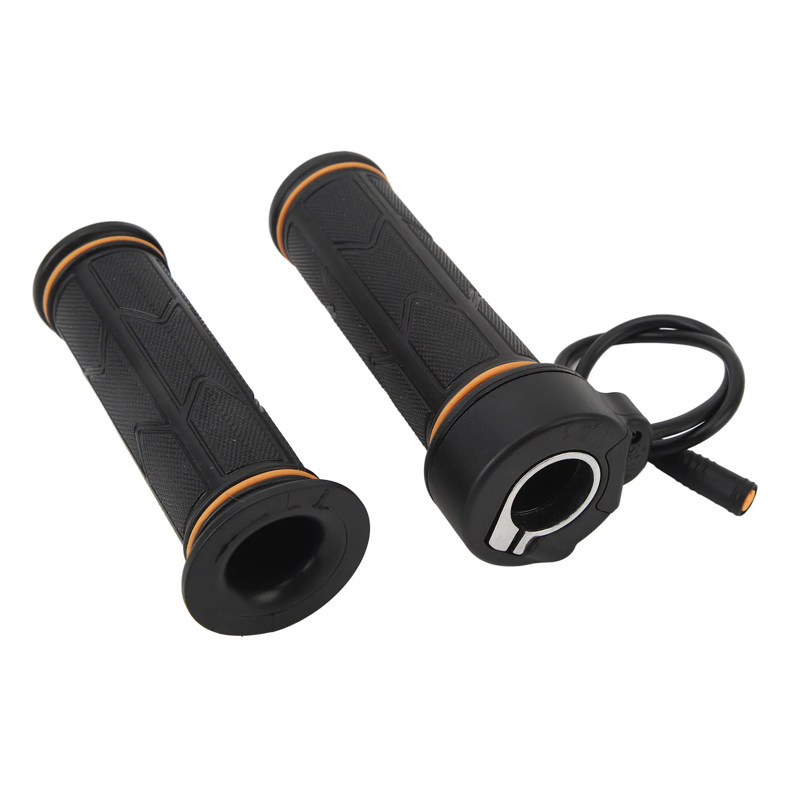1 Pair Electric Bicycle 192X Full Twist Throttle Rubber Twist Throttle Grip 12V-72V for BaFang BBS01 BBS02 BBSHD Mid Drive Motor