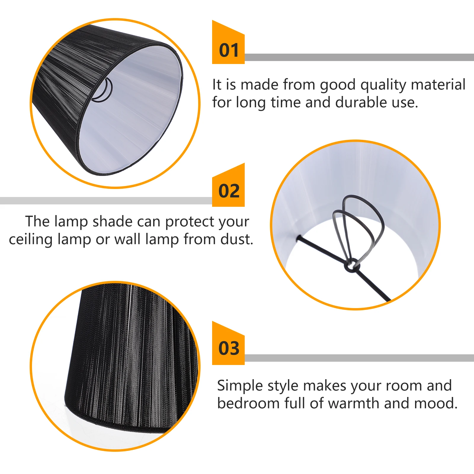 

Crystal Lamp Shade Iron Fabric Cover for Ceiling Floor Wall Light Dust Protection Warm Style Mood Lighting Lampshade Chandelier