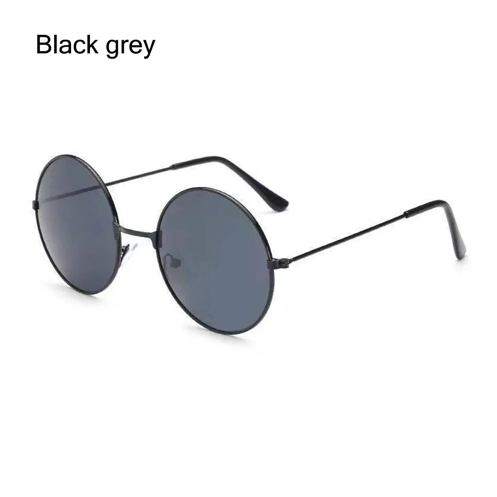 Retro Hippie Disco Circle Glasses Eyewear Metal Sunglasses Round Sunglasses