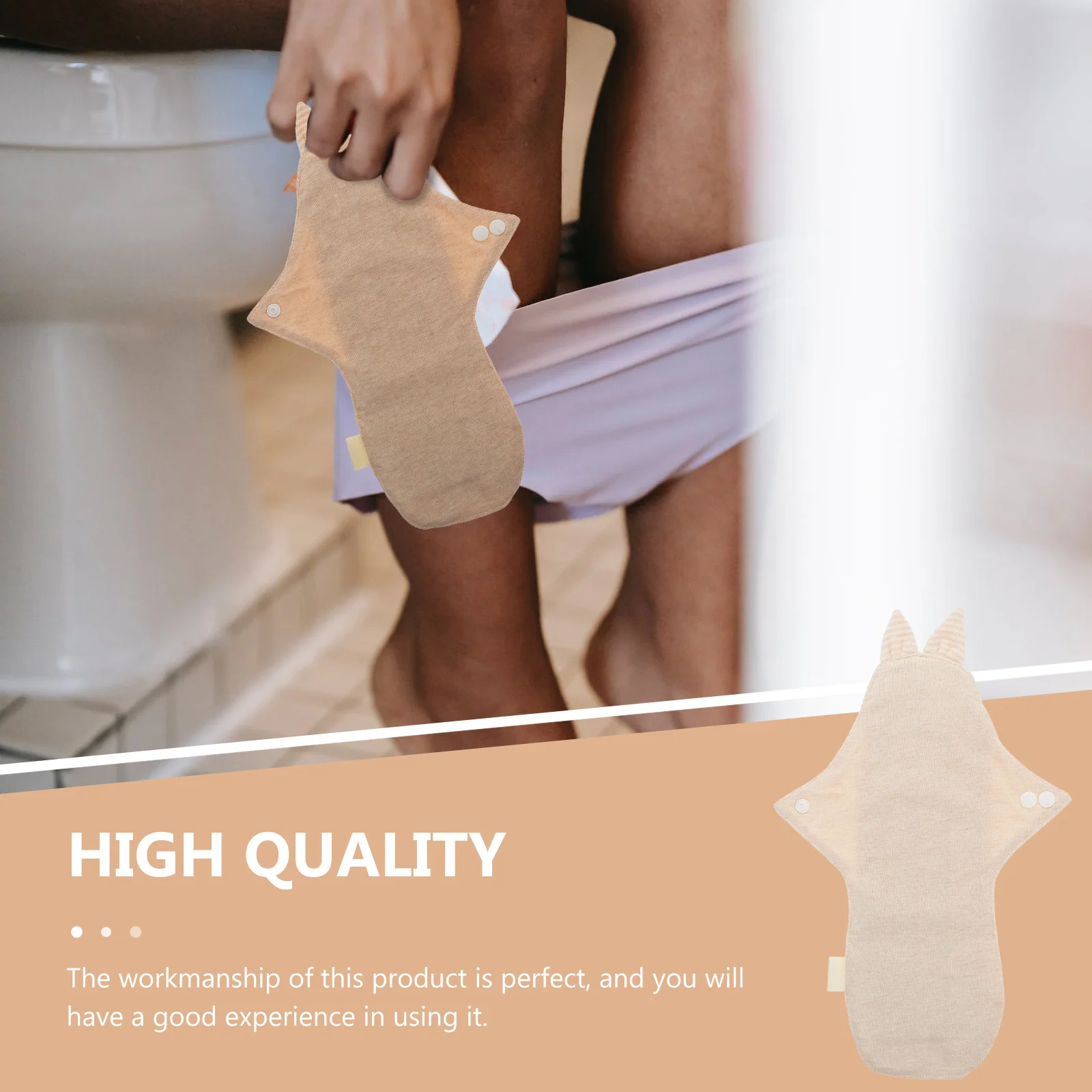 

Washable Sanitary Pads Reusable Cotton Menstrual Mat Safe Durable Portable for Hiking Family Outdoor Activities