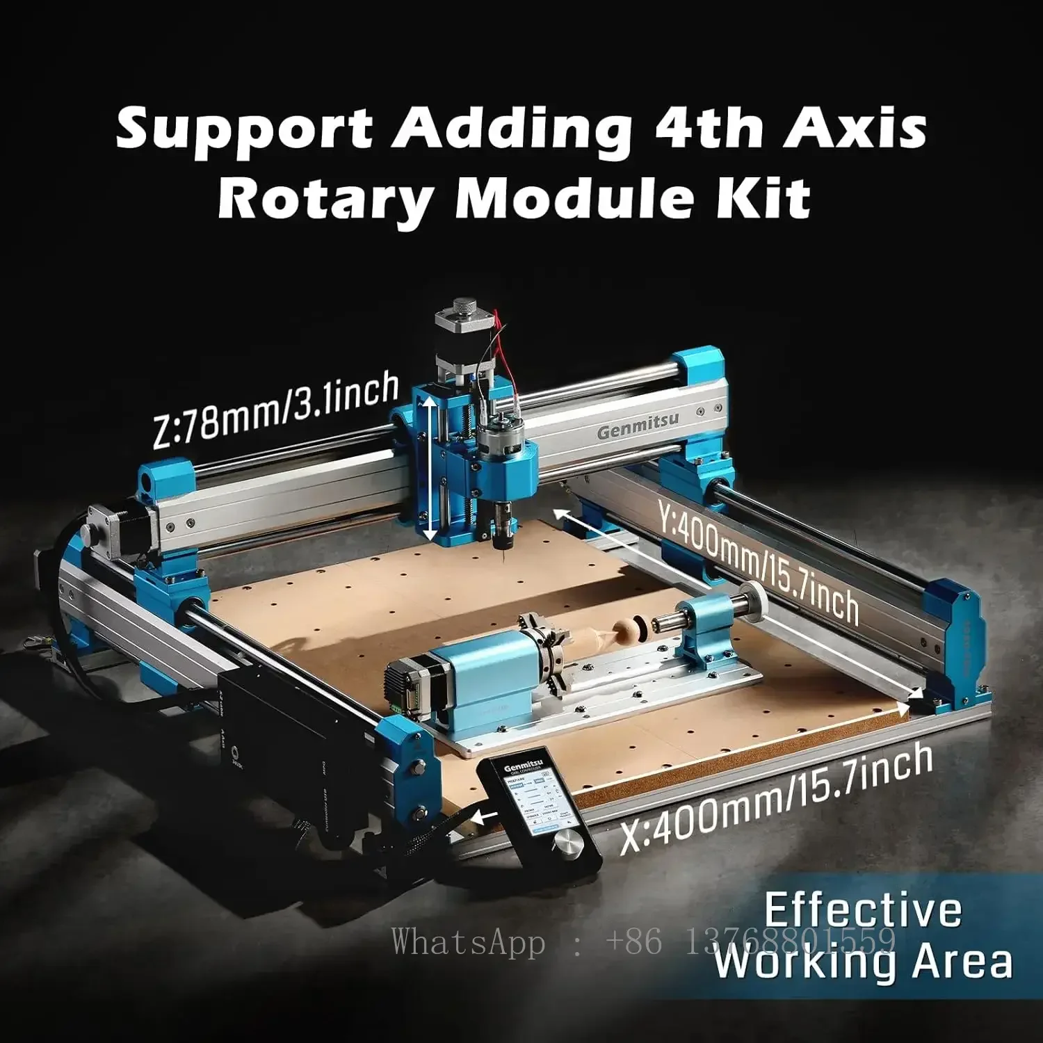 Genmitsu CNC Router Machine 4040-PRO per la lavorazione del legno metallo acrilico MDF Nylon taglio fresatura, controllo GRBL, incisione CNC a 3 assi