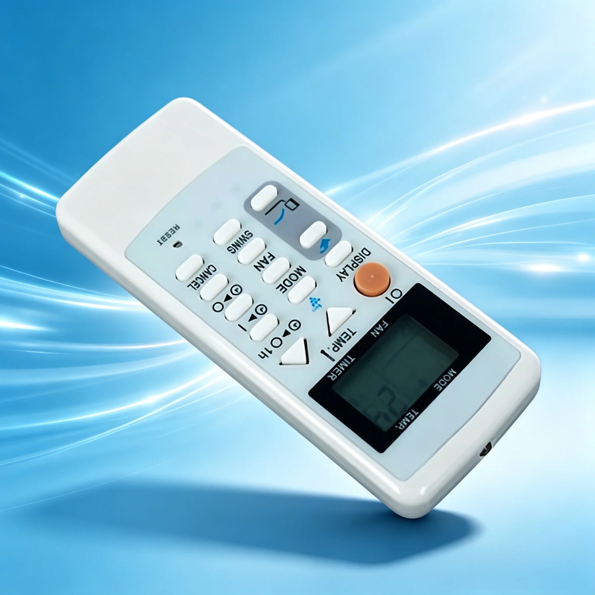 Durable Aircon Remote, CRMC-A751JBEZ precise fit, user-friendly English keys for all indoor scenarios