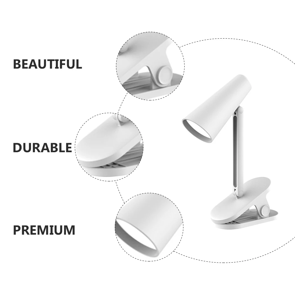

1 Set Foldable Led Eye Protection Reading Lamp Rechargeable Usb For Study Bedroom Desktop Night Clipping Light Portable Foldable