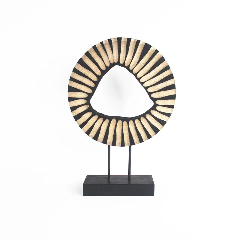 

Tabletop decorative ornament, light luxury high-end wooden ornament