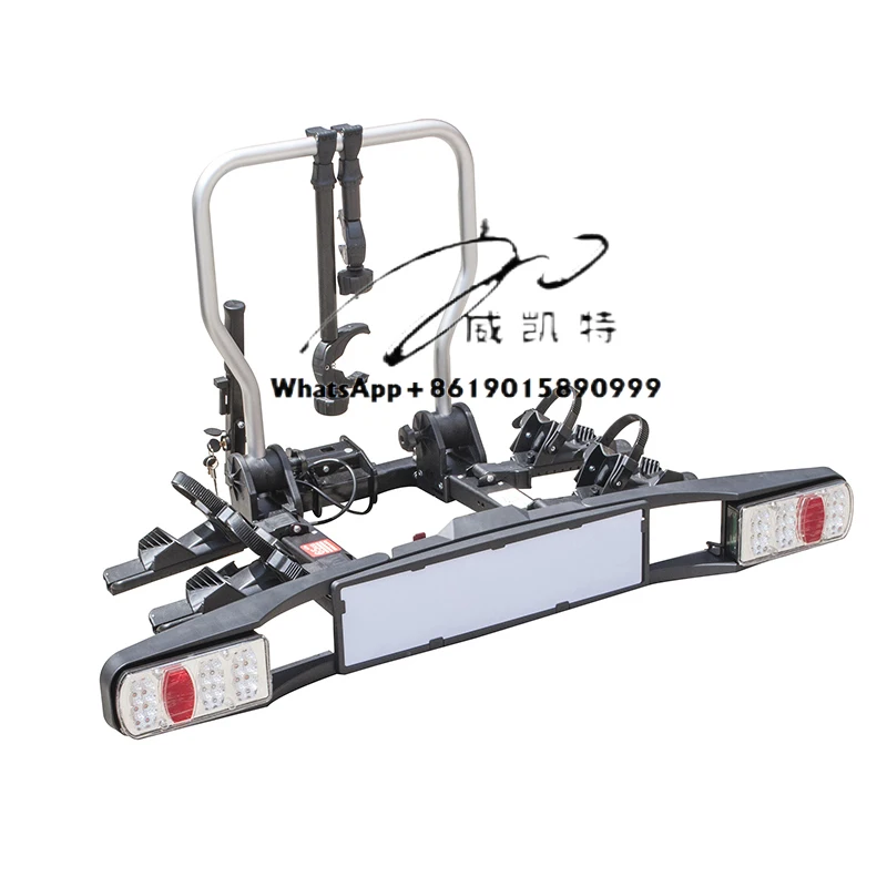 

Foldable Bicycle Rack Bike LED Tail Lights Carrier Racks for Car Truck SUV