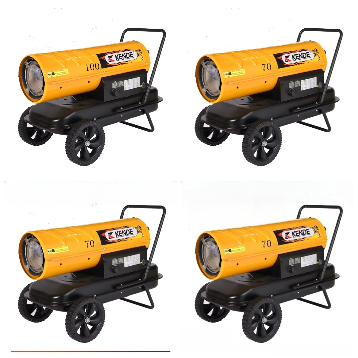 New 70kw/100kw Air Heater Industrial Fuel Burning Oil Fan Heater