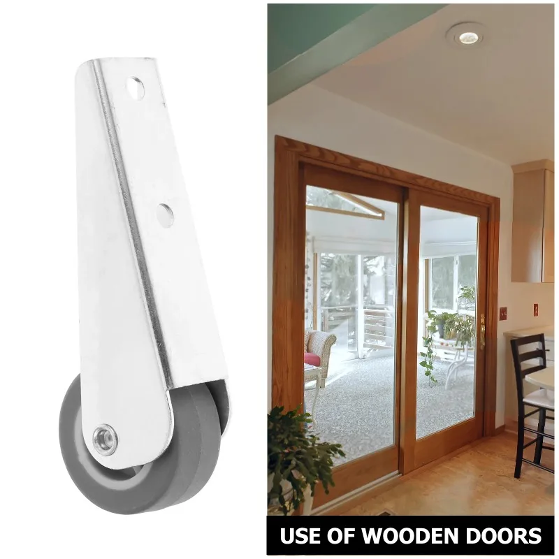 4 PCS Sliding Door Pulley Silent Design Durable Material for Home Use Versatile Replacement Roller Wheel Set