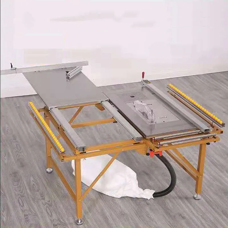 Stainless Steel Push Table Saw Dust-free Female Saw Double Invisible Guide Rail Folding Push And Pull Woodworking