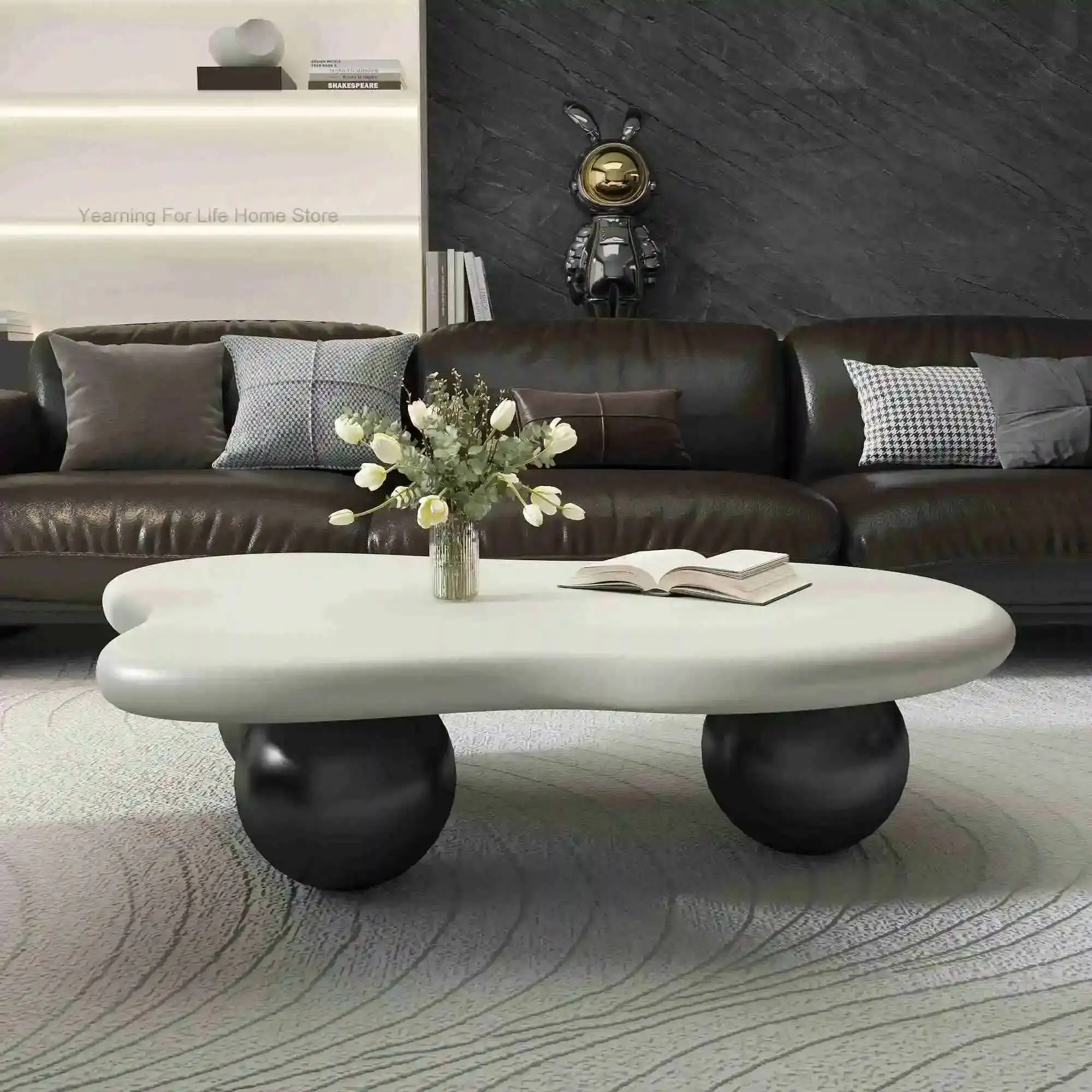 

Fashion Coffee Aesthetic Italian Modern Design Table Clear Minimalist Art Side Table Living Room Mesas Bajas Home Furniture