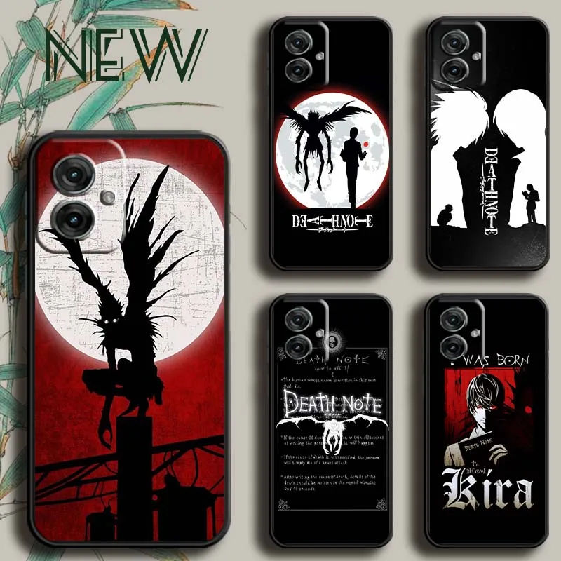 

DEATH NOTE Anime Cool For Motorola G85 Edge 50 G24 G35 G14 G04 40 G72 G34 G31 G Stylus G54 G13 G32 5G Black Phone Case