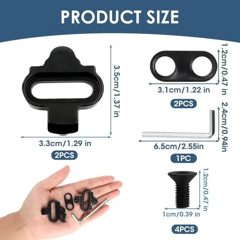 Multi Release Bicycle Shoes Cleats Fit Shimano SH51 SPD MTB Bike Pedal Clips Cycling Shoes Compatible Bike Riding Accessor view 4