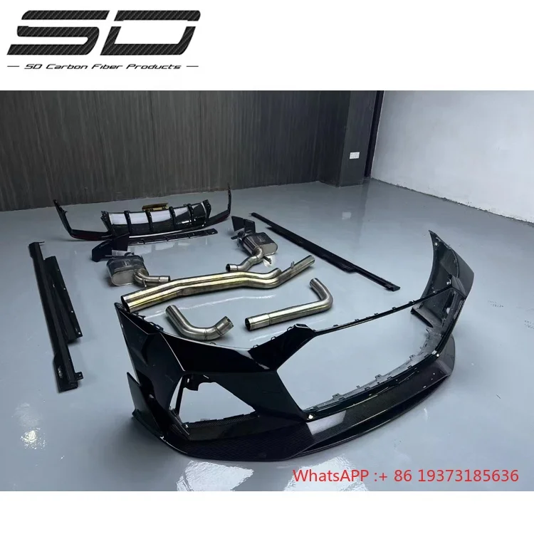 SD Newest MSY Kit for Audi RS6 Dry Carbon Fiber Bodykit Hood Front Bumper Fender Rear Bumper Spoiler