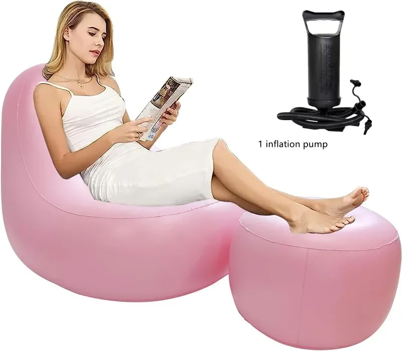 BBL Inflatable Chair with Ottoman for After Butt Surgery Recovery,Sitting,Sleeping,Pregnancy Relaxation with Pump