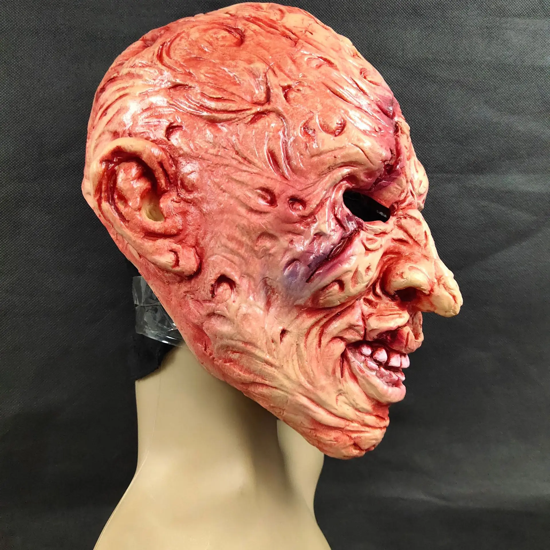 

Realistic Adult Party Costume Deluxe Scary Carnival Cosplay Prop Halloween Freddy Krueger Horror Mask