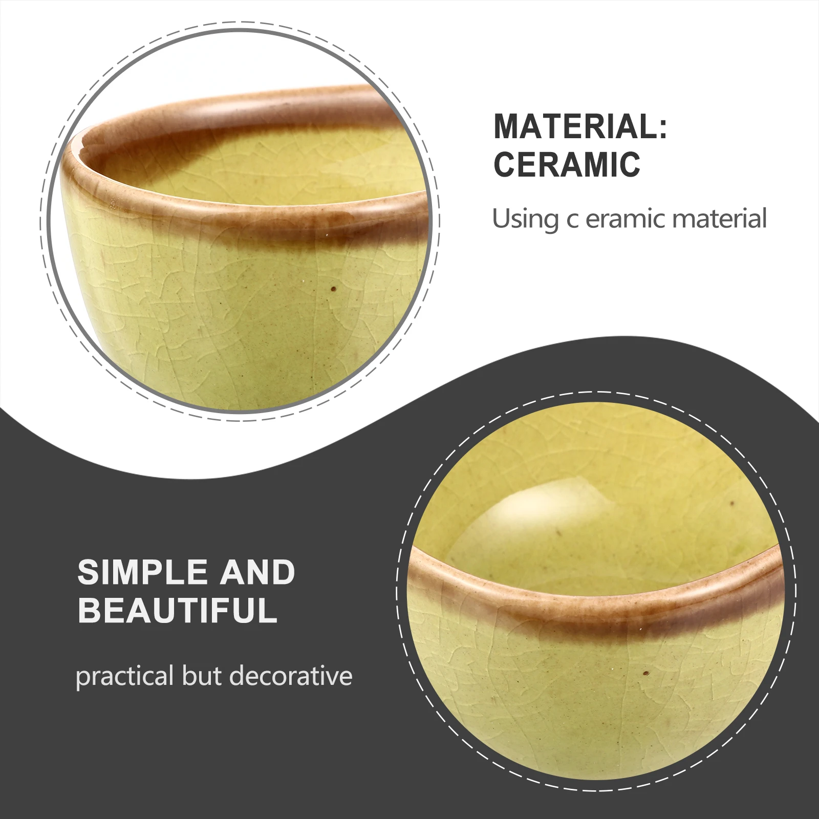 

1Pcs Porcelain Dish Essential Oil Diffuser Bowl Drop-Shaped Ceramic Plate for Aroma Therapy Blending Mixing in Beauty Salon