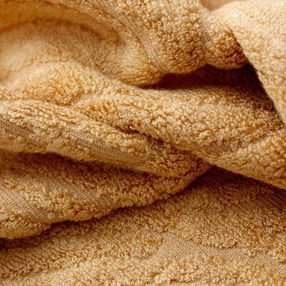 

Bamboo Fiber Stripe Bath Towel Light Beige Soft Absorbent Non Slip Easy Care Hand Face Bathroom Towel Bath Towels