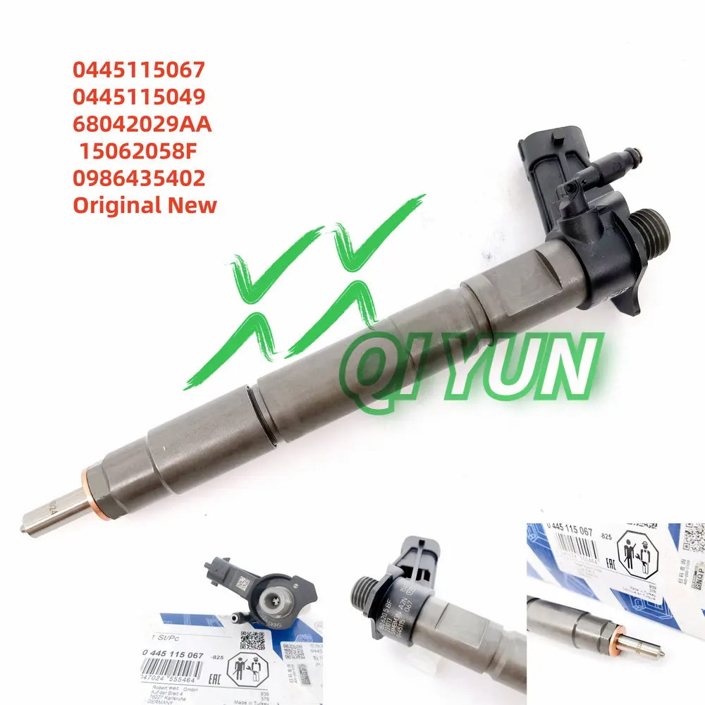 Genuine Original New Injector 0445115067 0445115049 68042029AA KRX042029AA 15062058F 0986435402 For Jeep Cherokee 2.8 CRD