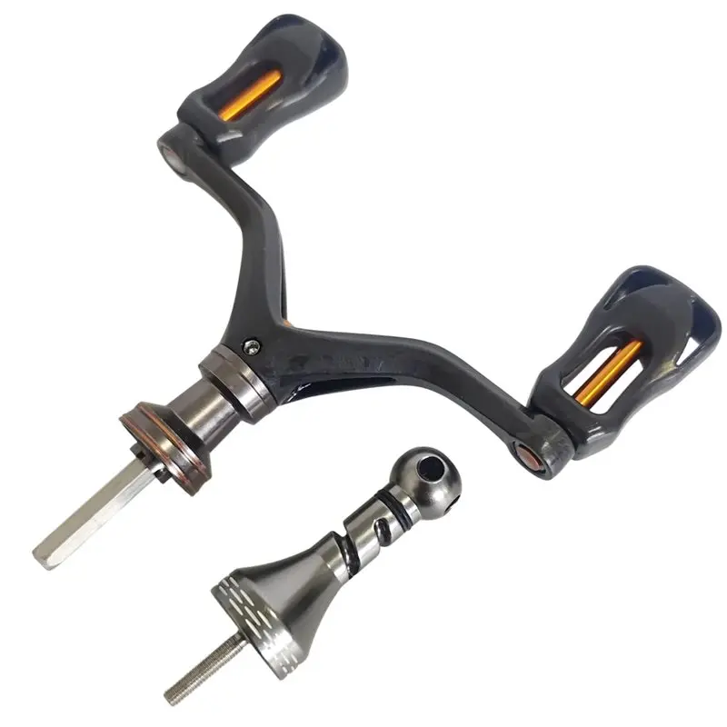 A79E-Metal Fishing Reel Accessories- Dual Handle Rocker Modification Balance Bar Stabilizer For Lure Fishing Wheels