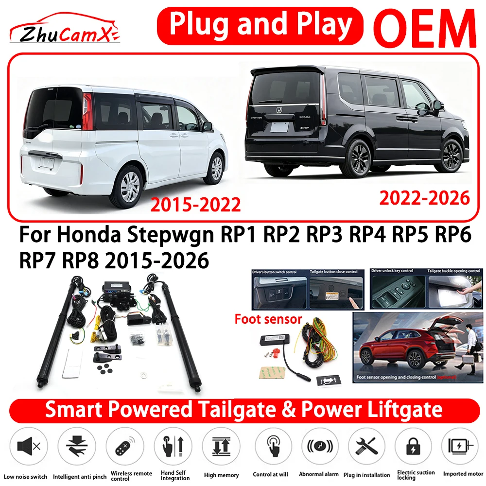 for Honda Stepwgn RP1 RP2 RP3 RP4 RP5 RP6 RP7 RP8 2015-2026 Smart Powered Tailgate Power Liftgate Automatic Rear Trunk Tailgate
