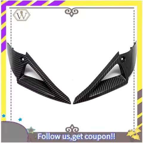 ABXV-Motorcycle Carbon Fiber Finish Headlight Side Panels Cover Fairing For HONDA CBR1000RR CBR 1000RR 2004 2005