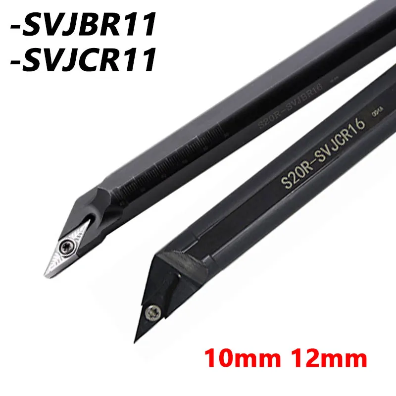 S10K-SVJBR11 S12M-SVJCR11 Inner Hole Turning Tool SVJCR SVJBR 10mm 12mm Lathe Cutting Tool for VBMT VCMT Inserts Metal Tools