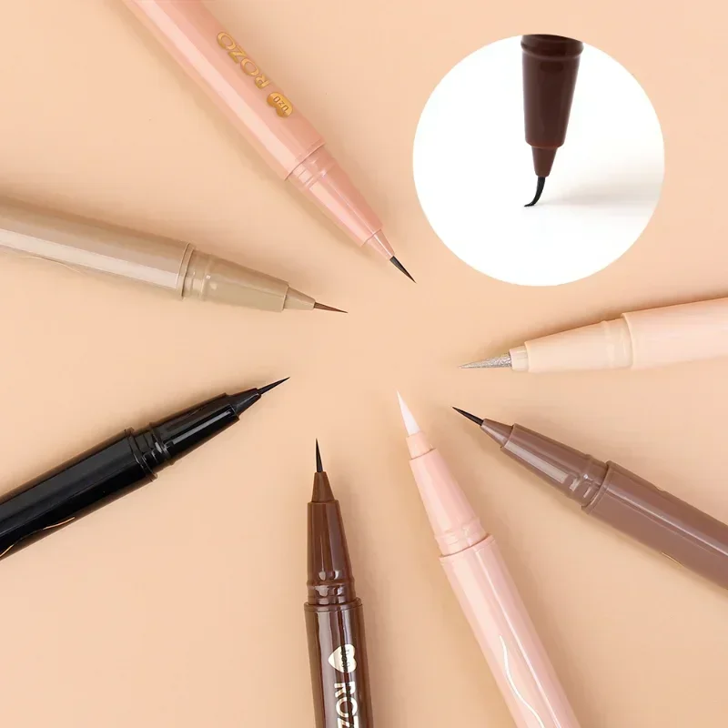 Matte Glitter Eyeliner Pencil Waterproof Diamond Brighten Lying Silkworm Highlighter Eyeliner Champagne Gold Eye Makeup 7 Colors