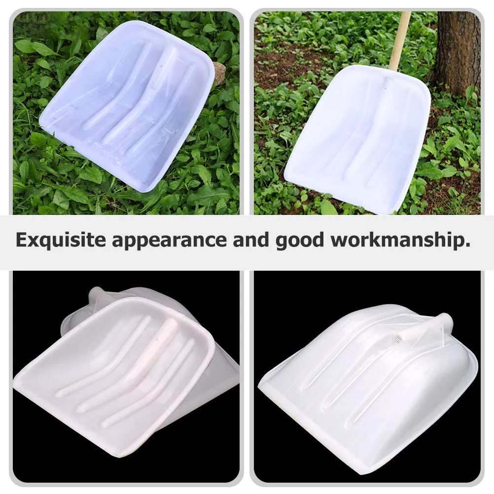 

Лопата для льда с высокопрочной пластиковой головкой, инструмент для удаления снега зимой, скребок для автомобильных стекол, уличный очиститель снега