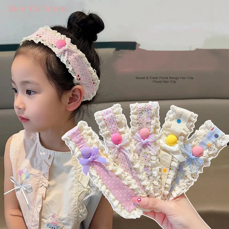 [CO]Knitting Colorful Flower Print Magic Tape Headband Sweet Hair Ornament Headwear Headband Fashion Hair Accessory[CO]