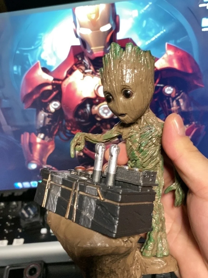 Marvel Strażnicy Galaktyki Vol. Figurka Groot, model statuetki, Avengers, uroczy mały drzewny ludzik, zabawki kolekcjonerskie, prezenty dla dzieci