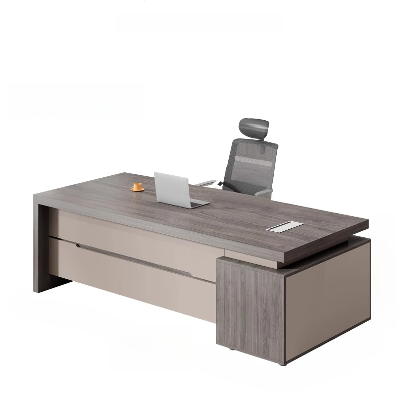 Design exclusivo chefe mesa armário de armazenamento supervisor gerente mesa simples bloqueio presidente cadeira trabalho mesa escritorio móveis