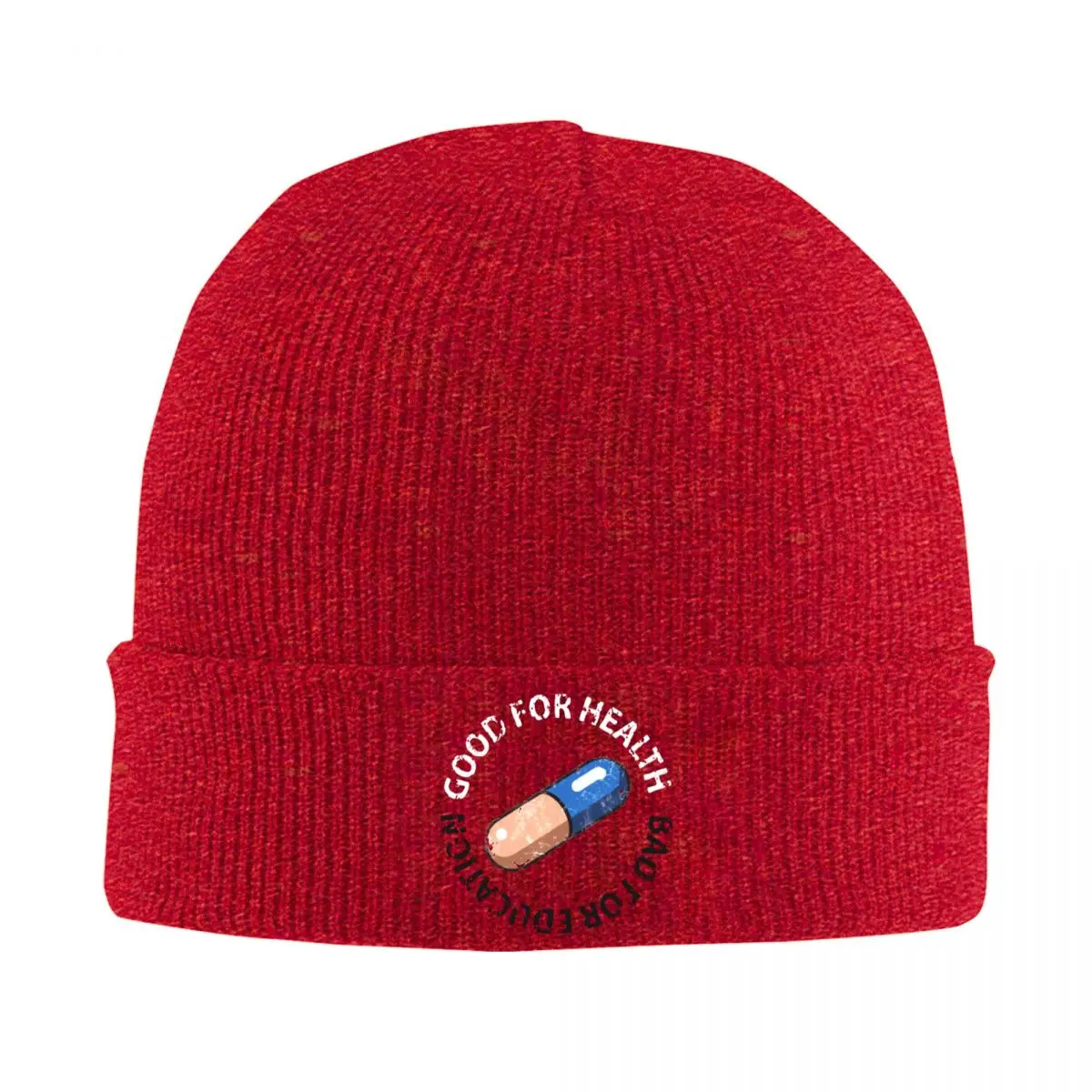 Akira Curious Pill Hat Autumn Winter Skullies Beanies Warm Anime Caps Unisex Acrylic Bonnet