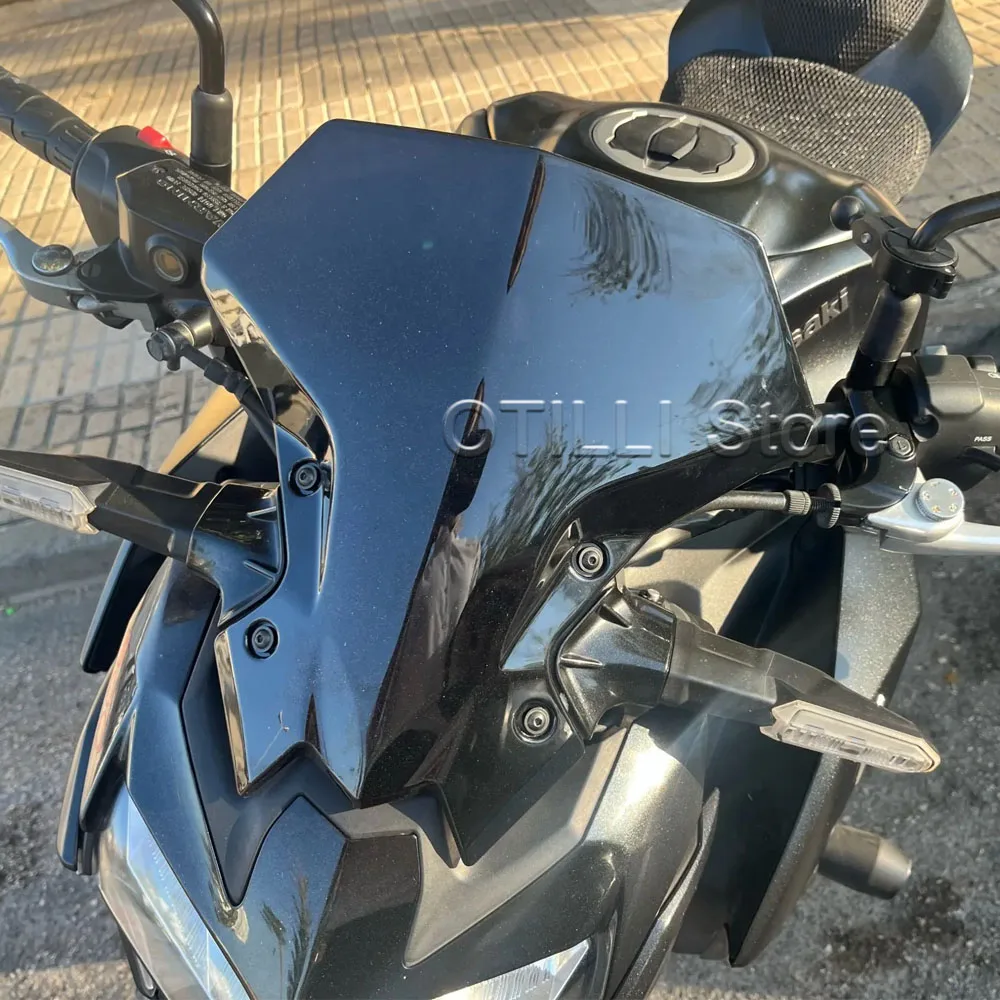 جديد مناسب لـ KAWASAKI Z900 Z 900 Z650 2020 2021 2022 2023 2024 ملحقات الدراجة النارية الرياضية الزجاج الأمامي حاجب الزجاج الأمامي منحرف #2