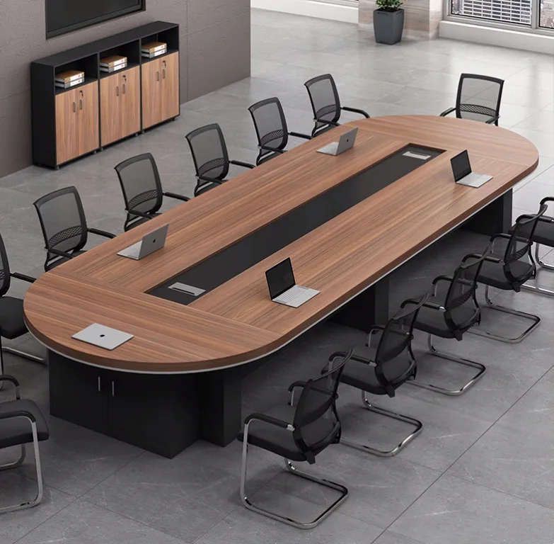 Conference Table, Simple and Modern Office Furniture of Various Sizes, Negotiation Table, Office Desk and Chair Combination