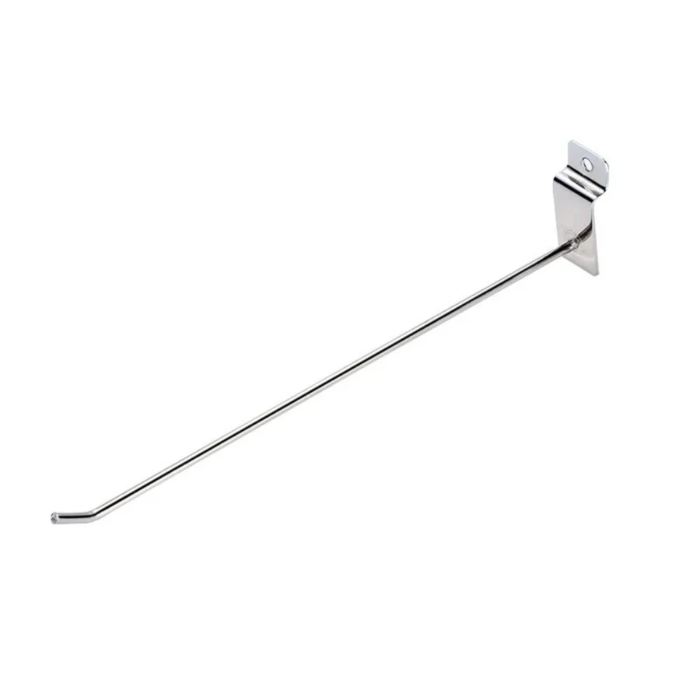 25pcs Durable Heavy Duty Slat Wall Hooks 6 Inches/15 CM Silver Pegboard Hooks Assortment Set Bulk Set Gridwall Hooks Retail