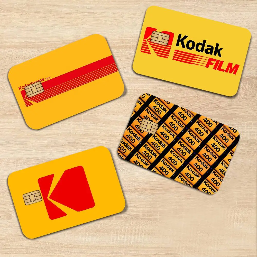 K-Kodaks Logo Cartoon Credit Card Skin Stickers For Bank Card Bus Metro Card Sticker Waterproof Women Gift