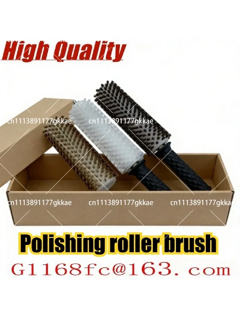 Snowboard Waxing Roller Brush, Polishing Brush Set with Nylon, Horse Hair & Copper Wire