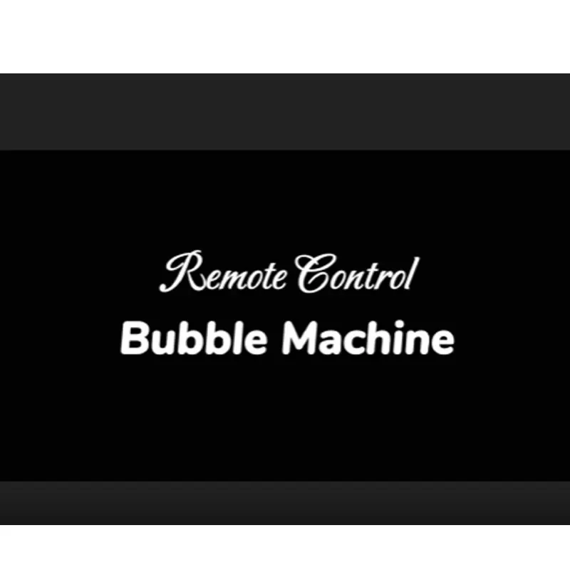Bubble Machine Remote Control Stage Magic Tricks Illusions  Party Magic Show Close up Magia Magie  Magicians