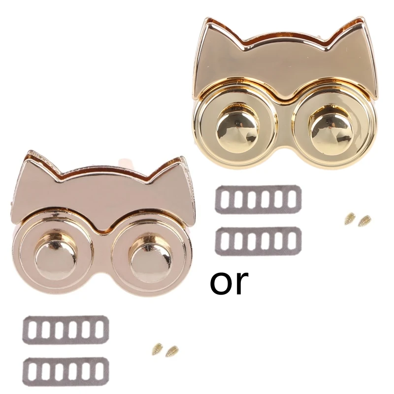 

Metal Owl Clasp Turn Twist Lock for DIY Handbag Craft Bag Purse Accessories