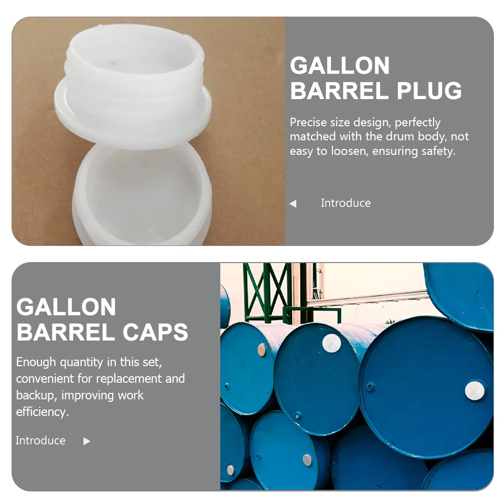 Plastic Bung Cap Oil Drum Lid Water Barrel Cap Replacement Oil Drums Plug Buttress Drum Bung Barrel Caps Cap