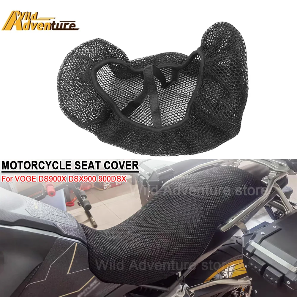 For VOGE DS900X DSX900 900DSX 3D Mesh Motorcycle Seat Cover Breathable Scooter Seat Pad With Anti-slip Mesh Design UV Protection