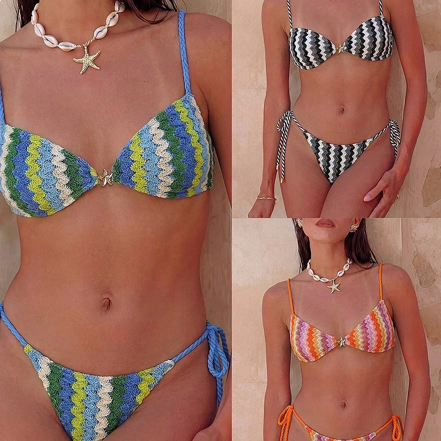

2026 High Cut Push Up Padded Sexy Bikini Set Ladies Summer Seaside Pool Holiday Bulk Wholesale Beach Swim Outfit
