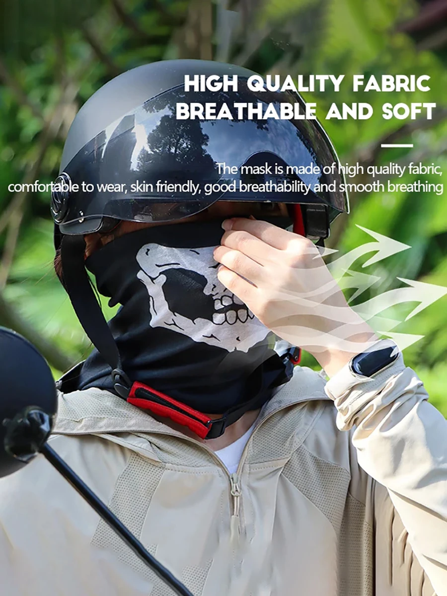 AliExpress Unisex Skull Mask Windproof Sport Cycling Face Mask for Outdoor Running Hiking for Halloween Multifunctional Cosplay Skull Scarf