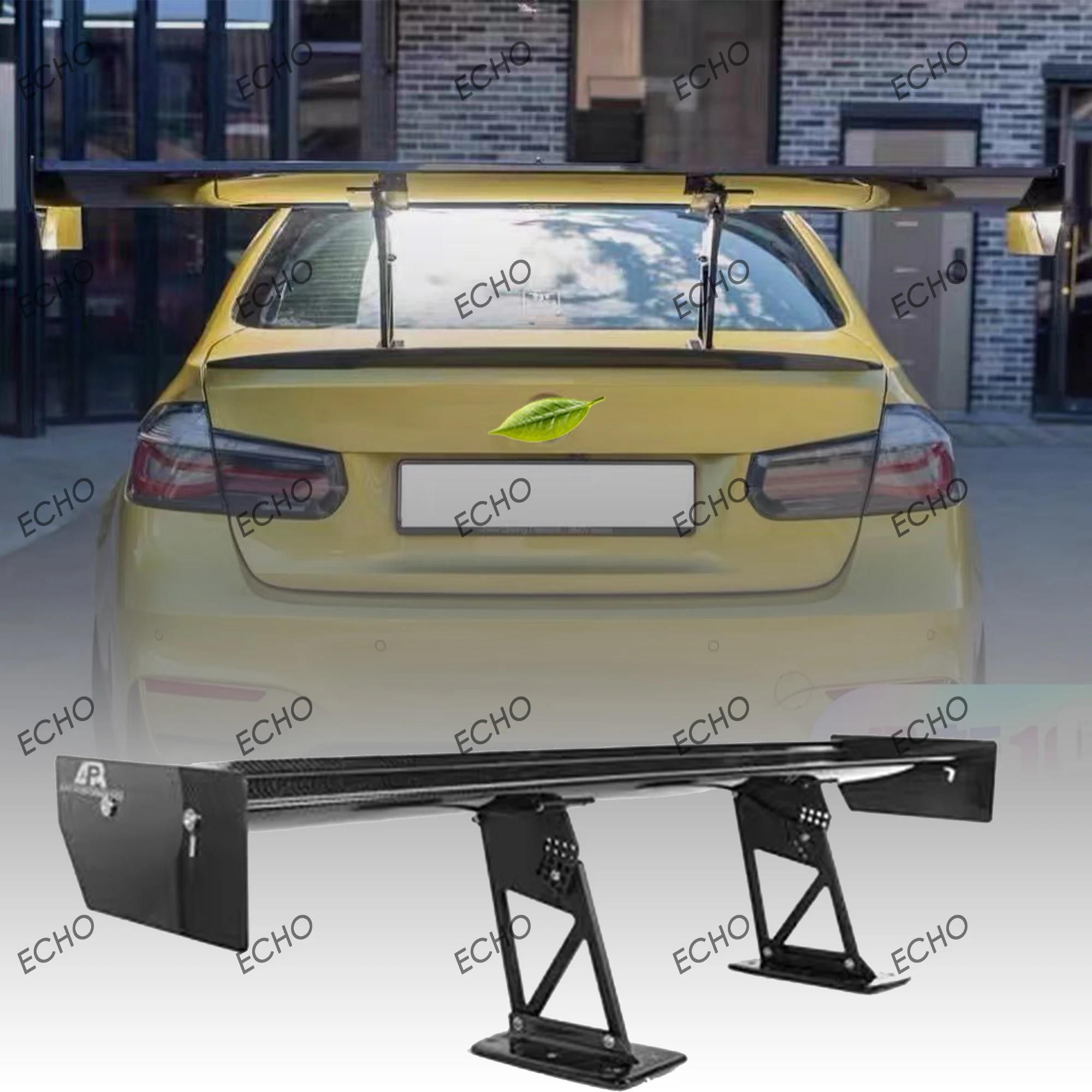 APR Style Adjustable GT Rear Spoiler Wing For BMW F87 M2 F80 M3 F82 F83 M4, Carbon Fiber Racing Trunk Wing Exterior Mod Parts