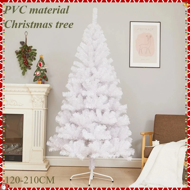 

White Christmas Tree Large PVC Encrypted Christmas Tree 1.2m-2.1m Indoor and Outdoor Family Christmas Atmosphere Decoration