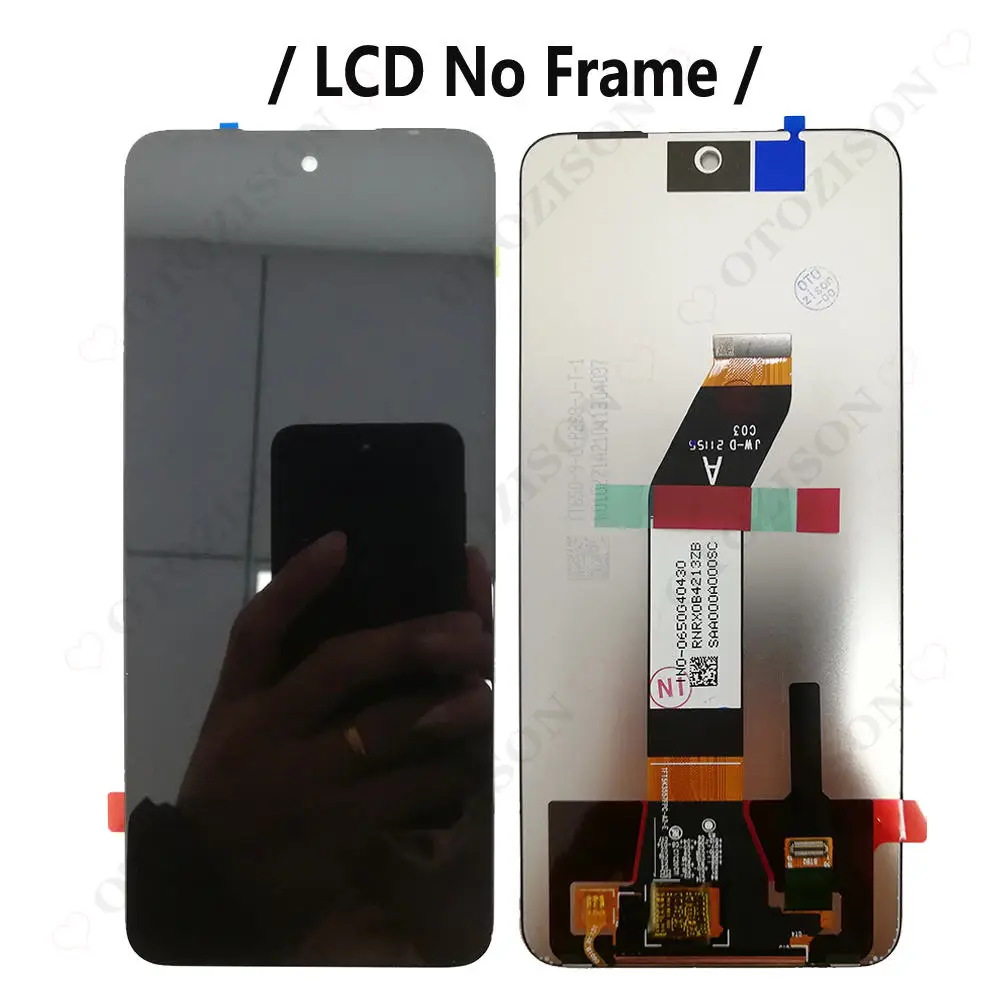 LCD met frame voor Xiaomi Redmi Note 11 Global 2201117TG 2201117TI 2201117TY 2201117TL / Redmi Note 11 4G 21121119SC / Redmi Note 11 5G 21091116AC wereldwijd scherm Touch Digitizer