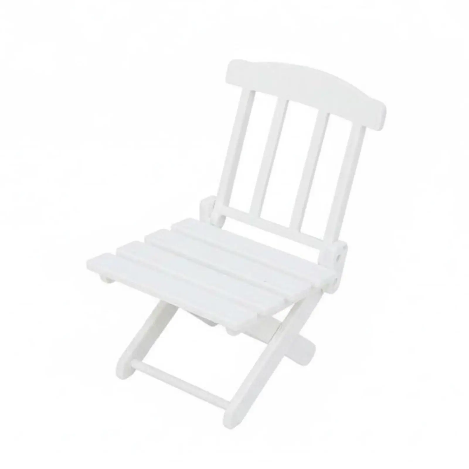 Miniature Beach Chair Scene Accessory Foldable Doll Deck Chair Realistic Appearance Dollhouse Furniture for Kids, Diorama