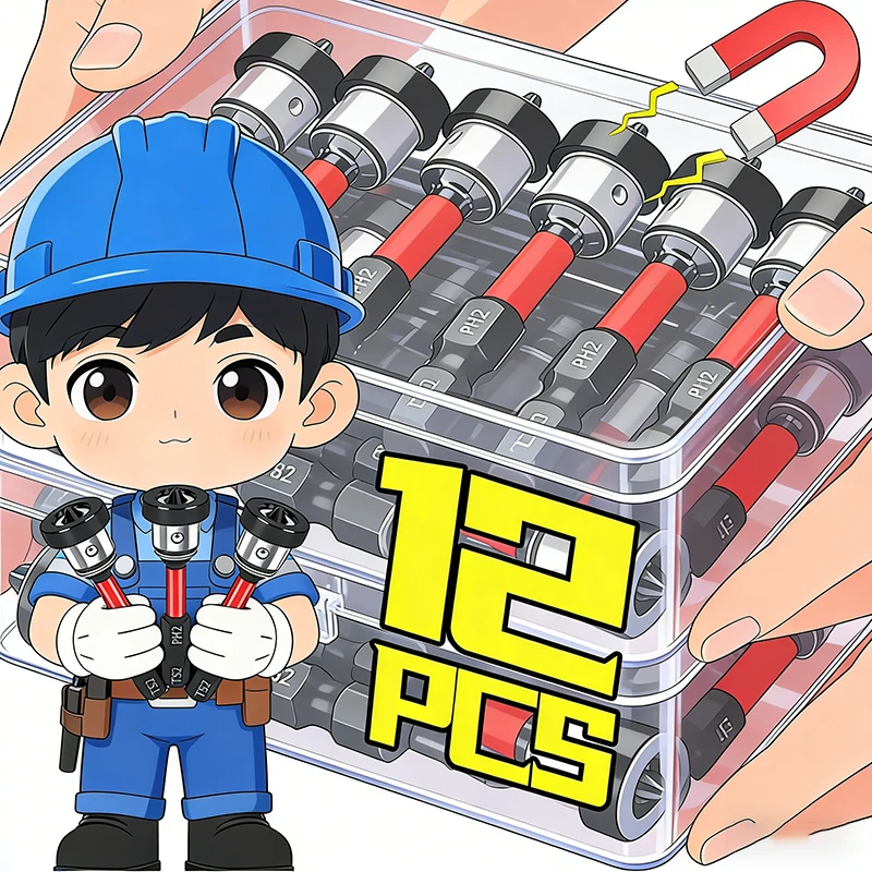 

Оптовые магнитные насадки PH2 для шуруповертов, насадки-отвертки с магнитным кольцом, шестигранный хвостовик, инструменты для саморезов по гипсокартону