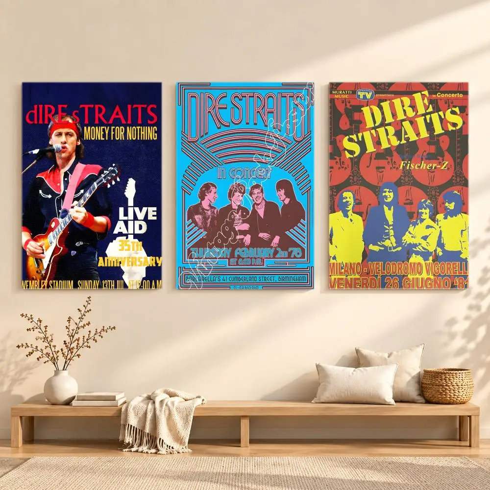 Smooth Timeless Band D-Dire Straits Poster Series Print Unframed Aesthetic Wall Decor Gift Living Room Bedroom