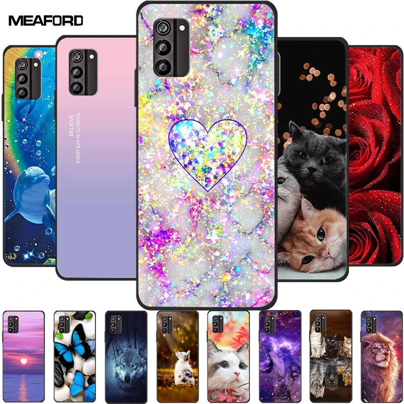 For Nokia G100 Case Soft Silicone TPU Lovely Cat Back Cover Phone Cases For Nokia G100 NokiaG100 Shockproof New Arrival Coque